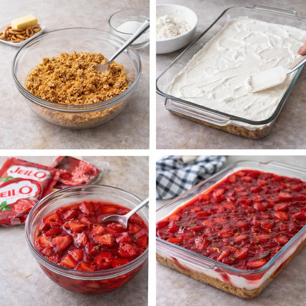 Strawberry Pretzel Salad