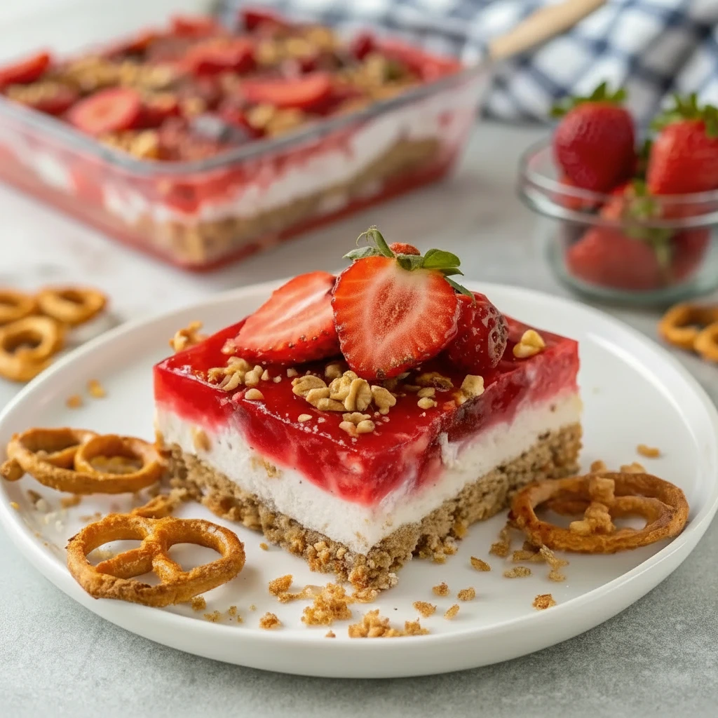 Strawberry Pretzel Salad