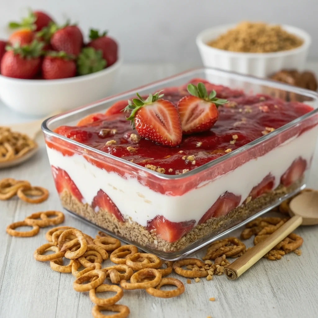 Strawberry Pretzel Salad