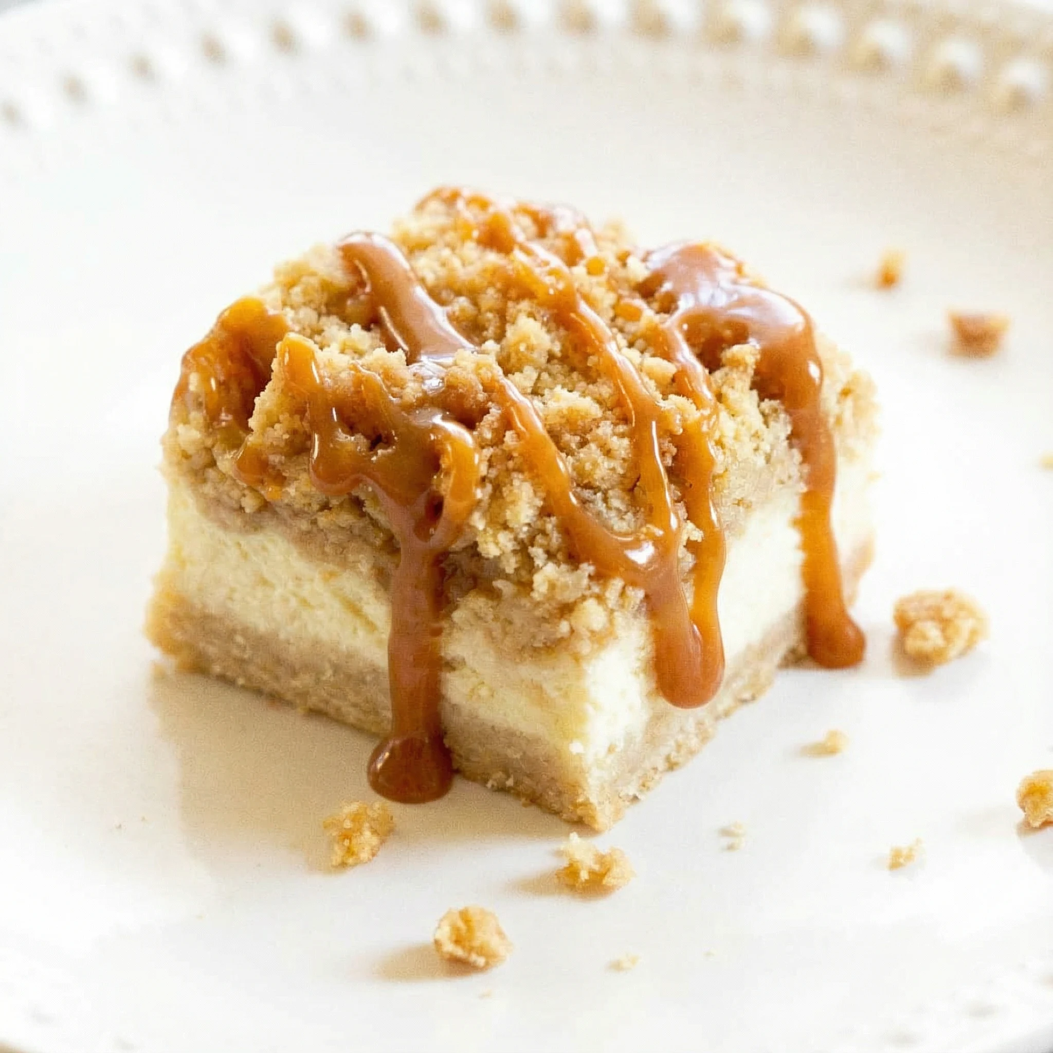 Caramel Apple Cheesecake Bars