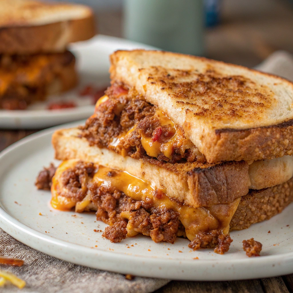 Sloppy Joe Grilled Cheese