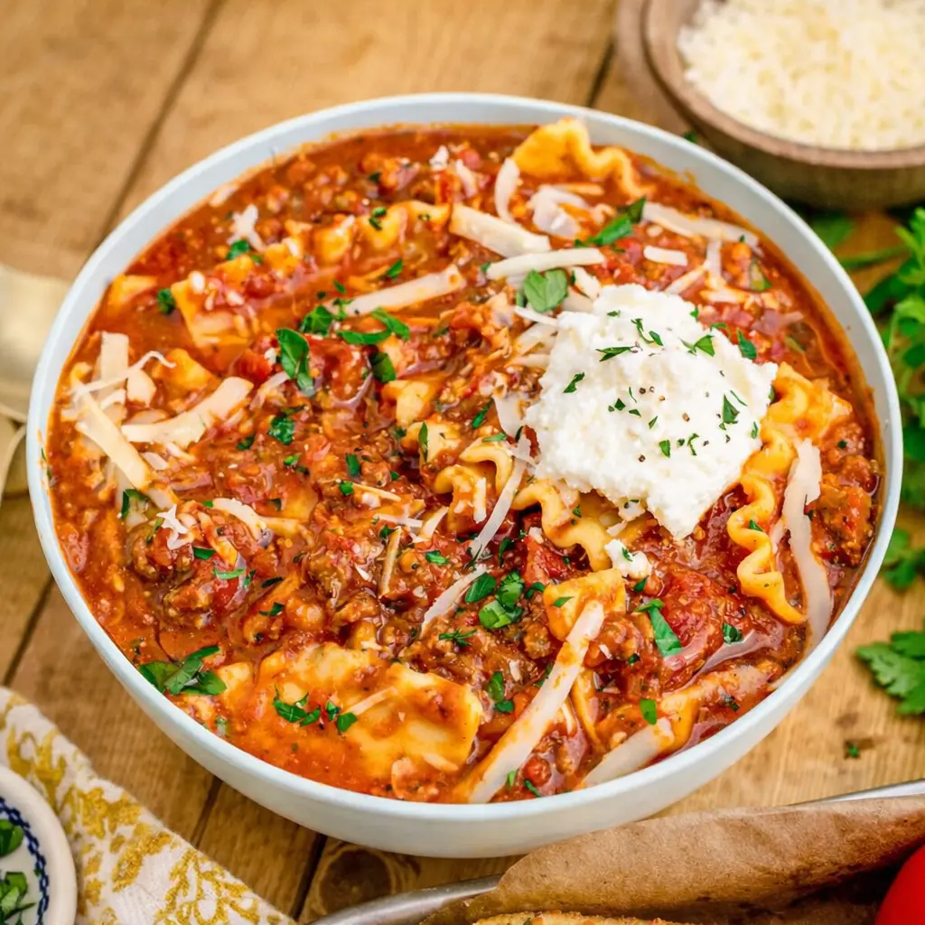 Hearty Lasagna Soup Recipe