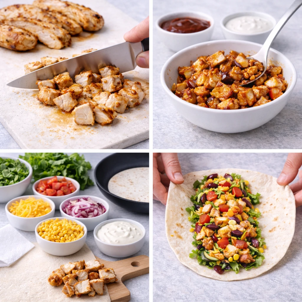 BBQ Ranch Chicken Wrap Recipe