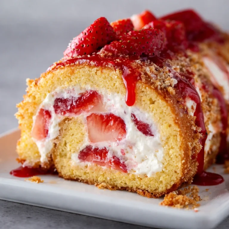 Homemade Strawberry Shortcake Cheesecake