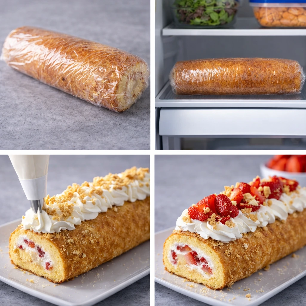 Homemade Strawberry Shortcake Cheesecake